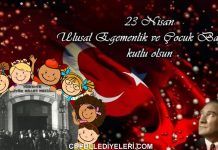 23 Nisan Ulusal Egemenlik ve Çocuk Bayramı Kutlu Olsun