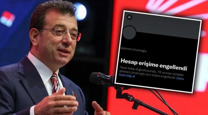 Ekrem İmamoğlu’nun x hesabına erişim engeli!